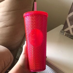 Starbucks 2019 Neon Hot Pink Studded Tumbler